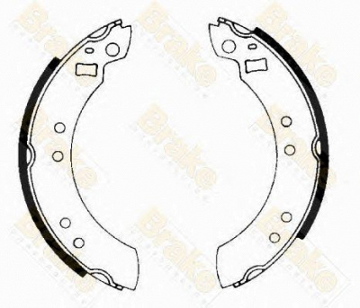 BRAKE ENGINEERING sh2124 -  Комплект тормозных колодок